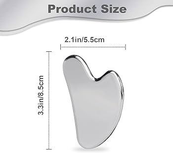 3D Face Roller Massager and Stainless Steel Gua Sha Combo set