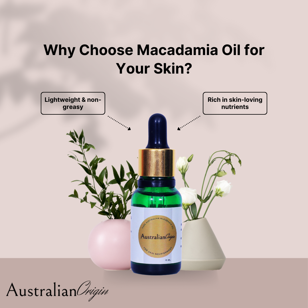 Pure Australian Macadamia Oil: Cold-Pressed, Lightweight & Nourishing