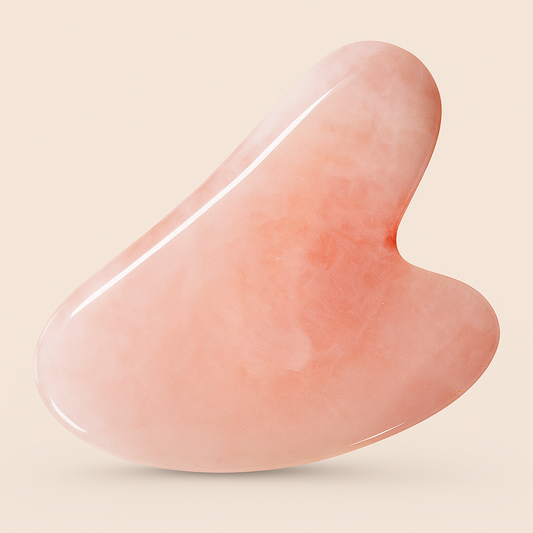 Original Rose Quartz Gua Sha Stone: Skin Revive & Anti-Aging Sculptor